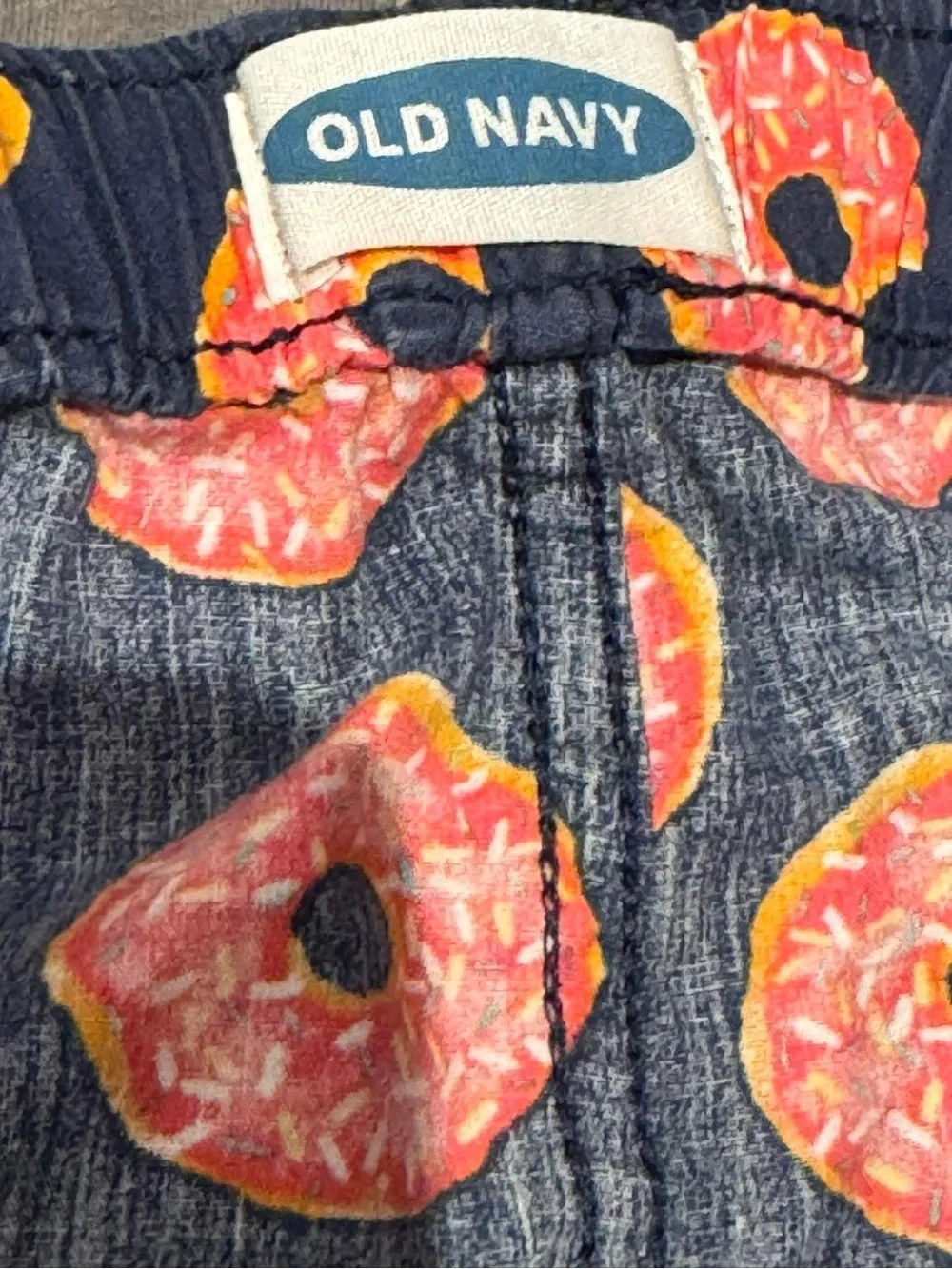 Old navy Men's Navy Boxer Briefs with Pink Donut Print XL
